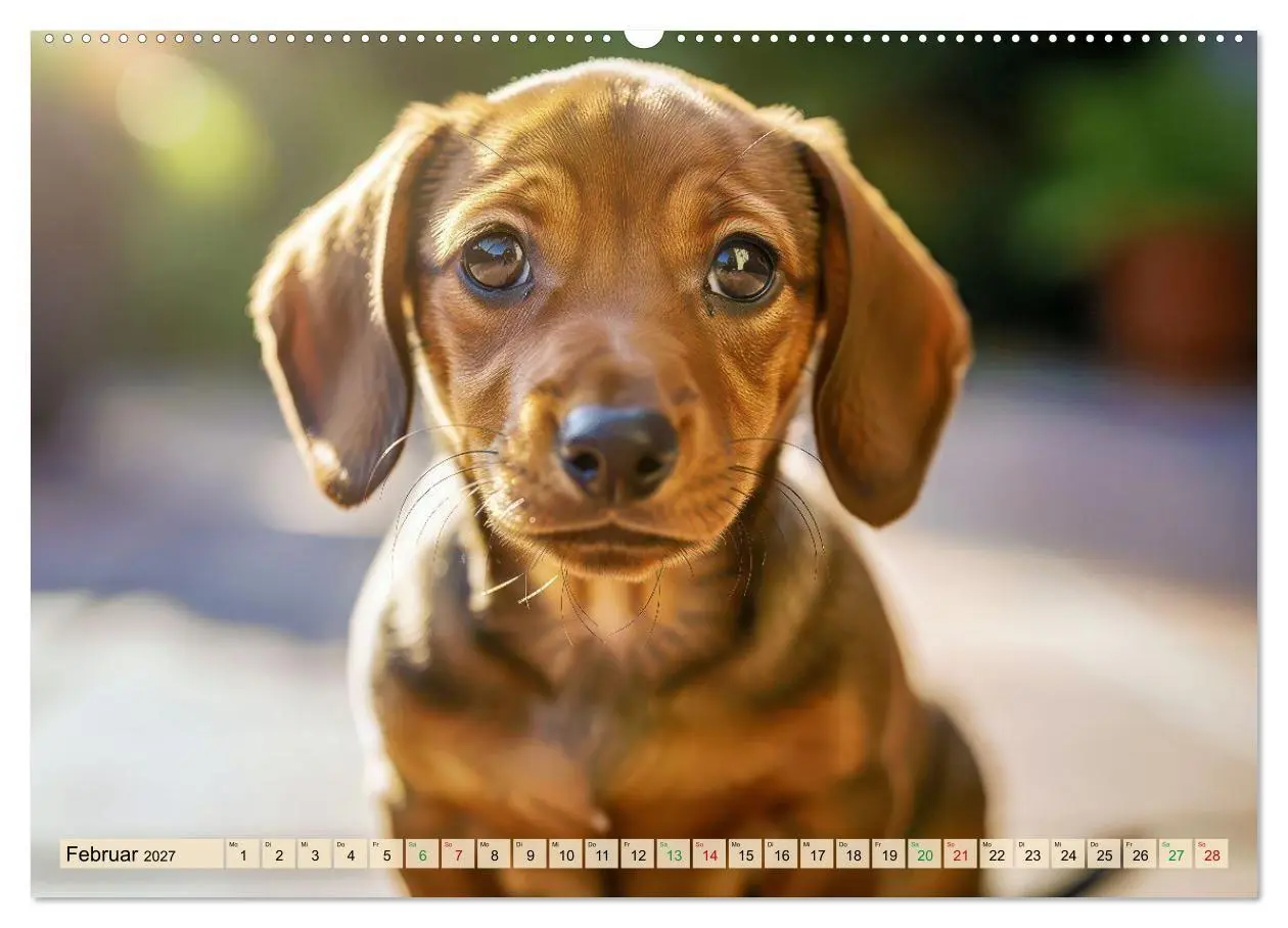 Bild: 9783594356272 | Süße Dackel-Welpen (hochwertiger Premium Wandkalender 2027 DIN A2...