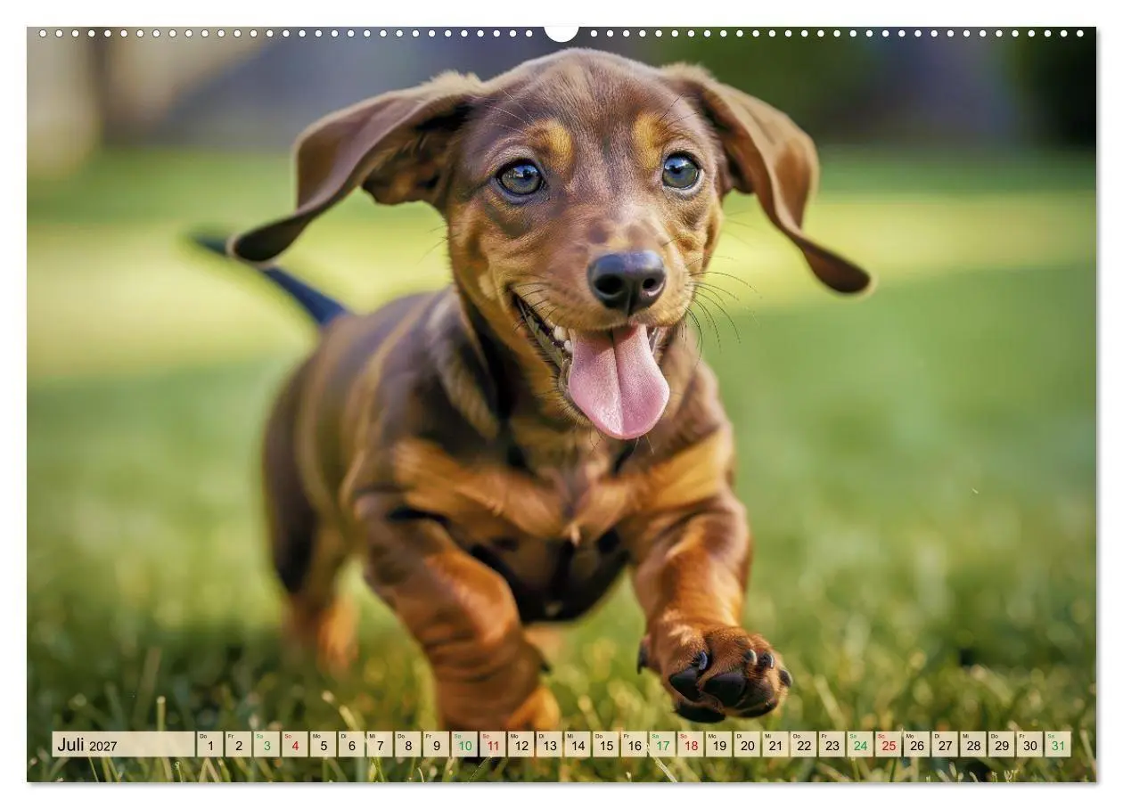 Bild: 9783594356272 | Süße Dackel-Welpen (hochwertiger Premium Wandkalender 2027 DIN A2...