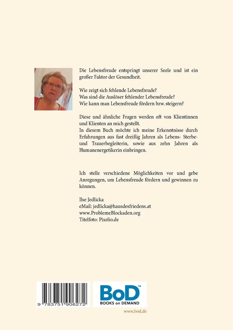 Rückseite: 9783751906272 | Lebensfreude - Schatz des Regenbogens | Ilse Jedlicka | Taschenbuch