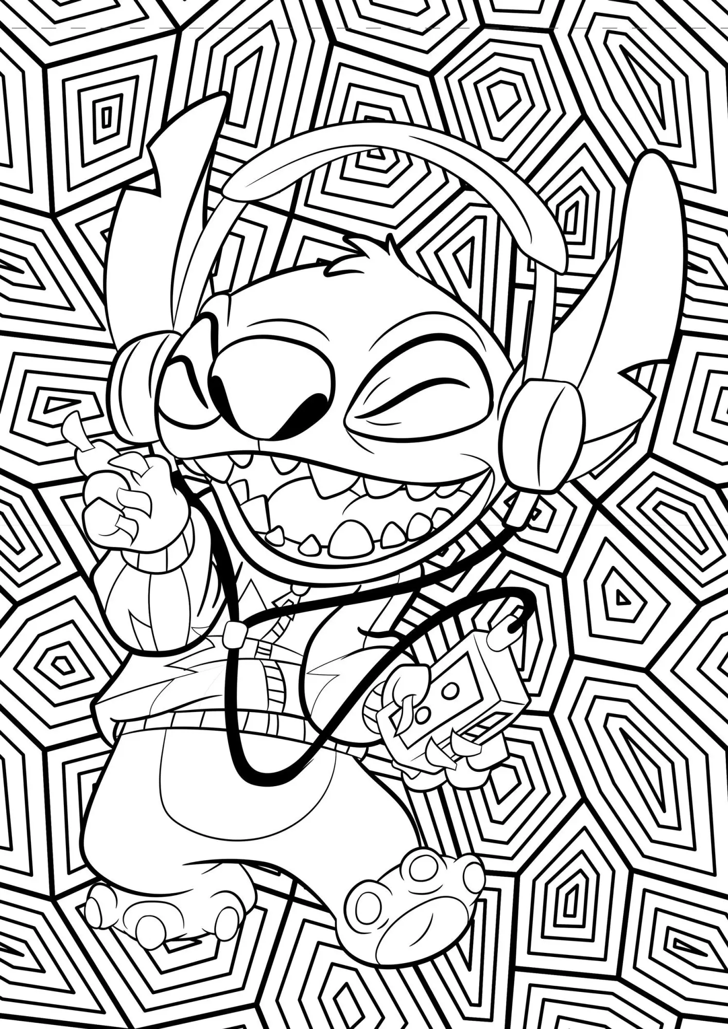 Bild: 9783833246272 | Disney Stitch: Malblock: über 60 lustige Motive zum Ausmalen! | Buch