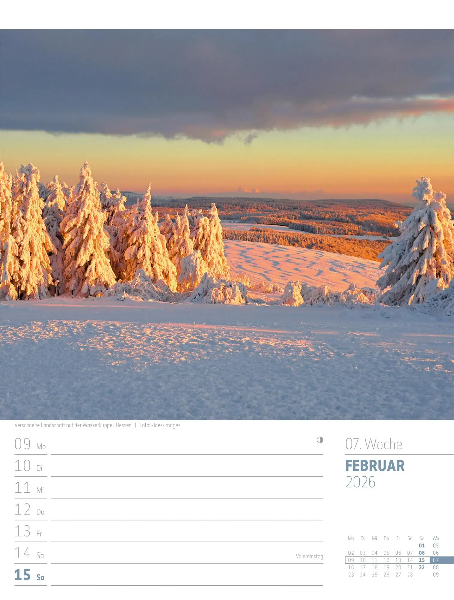 Bild: 9783838436272 | Abenteuer Deutschland - Naturparadiese Wochenplaner Kalender 2026