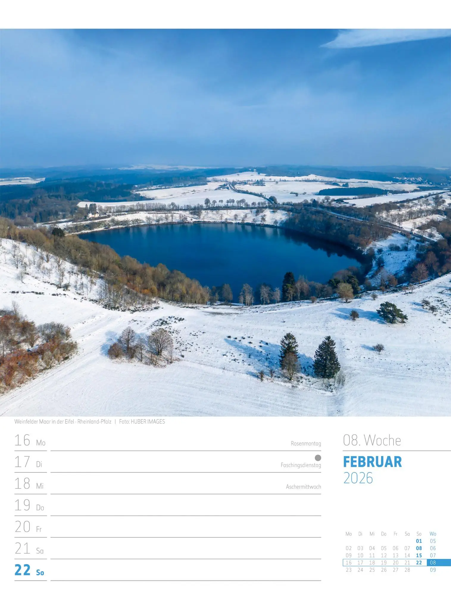 Bild: 9783838436272 | Abenteuer Deutschland - Naturparadiese Wochenplaner Kalender 2026