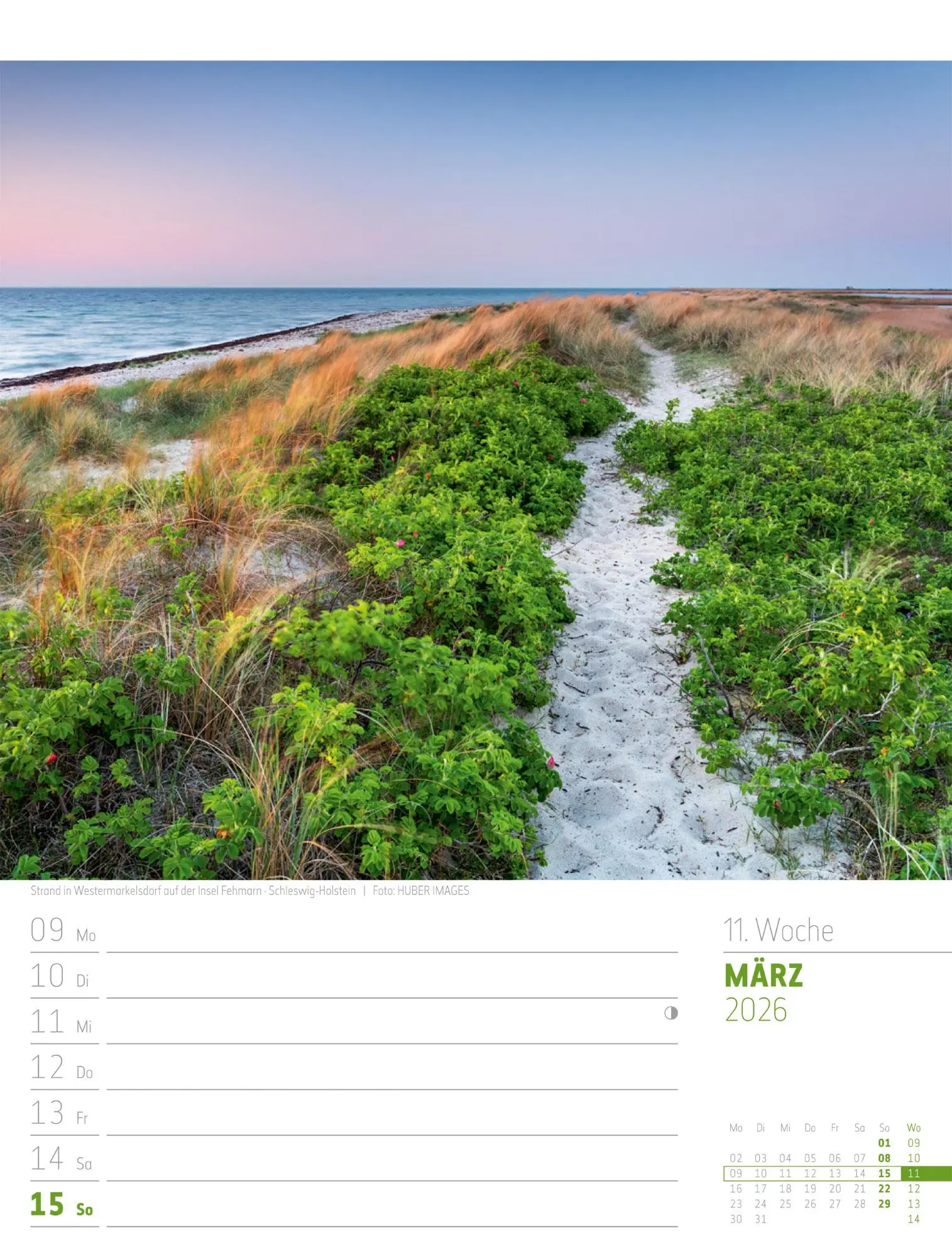 Bild: 9783838436272 | Abenteuer Deutschland - Naturparadiese Wochenplaner Kalender 2026