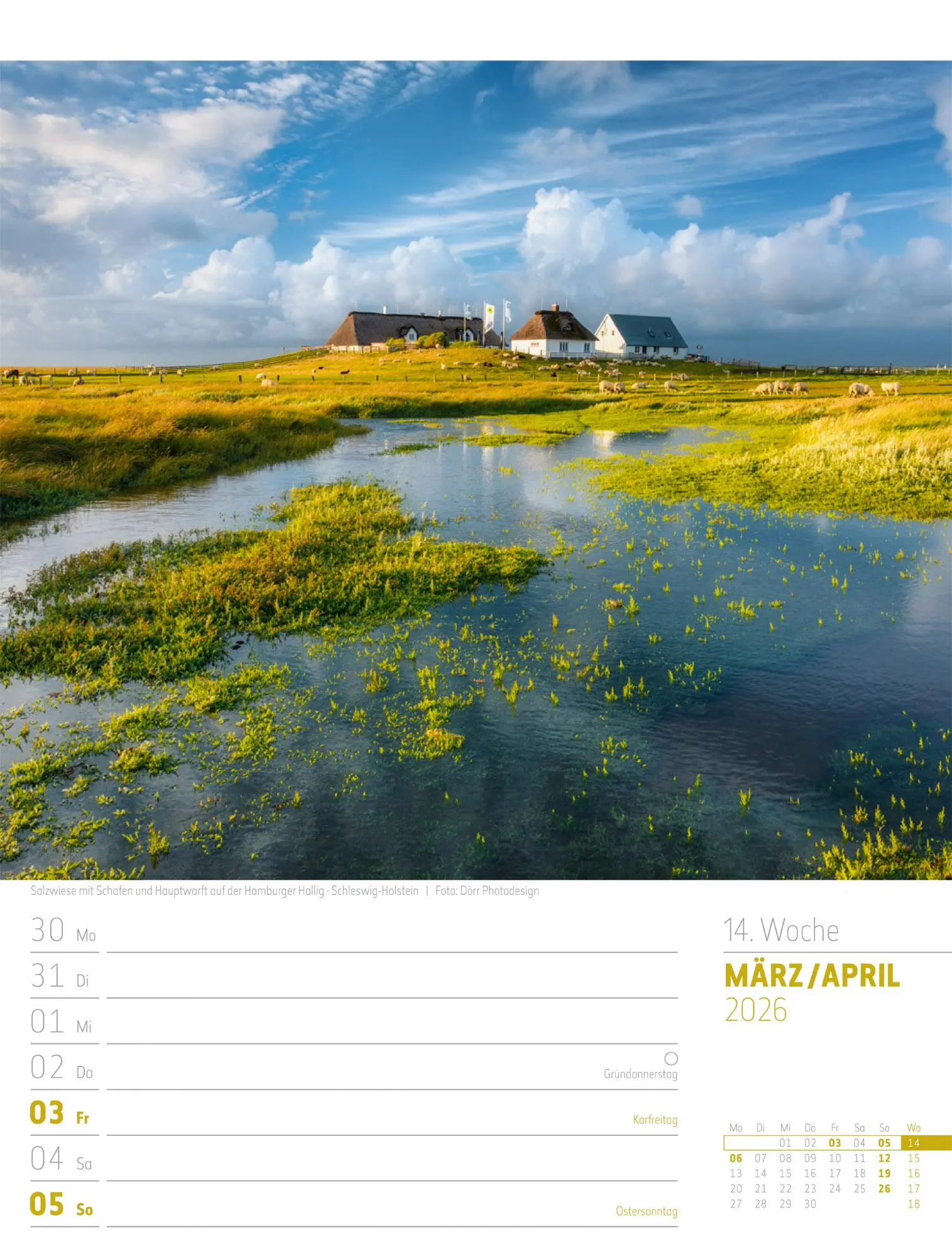 Bild: 9783838436272 | Abenteuer Deutschland - Naturparadiese Wochenplaner Kalender 2026