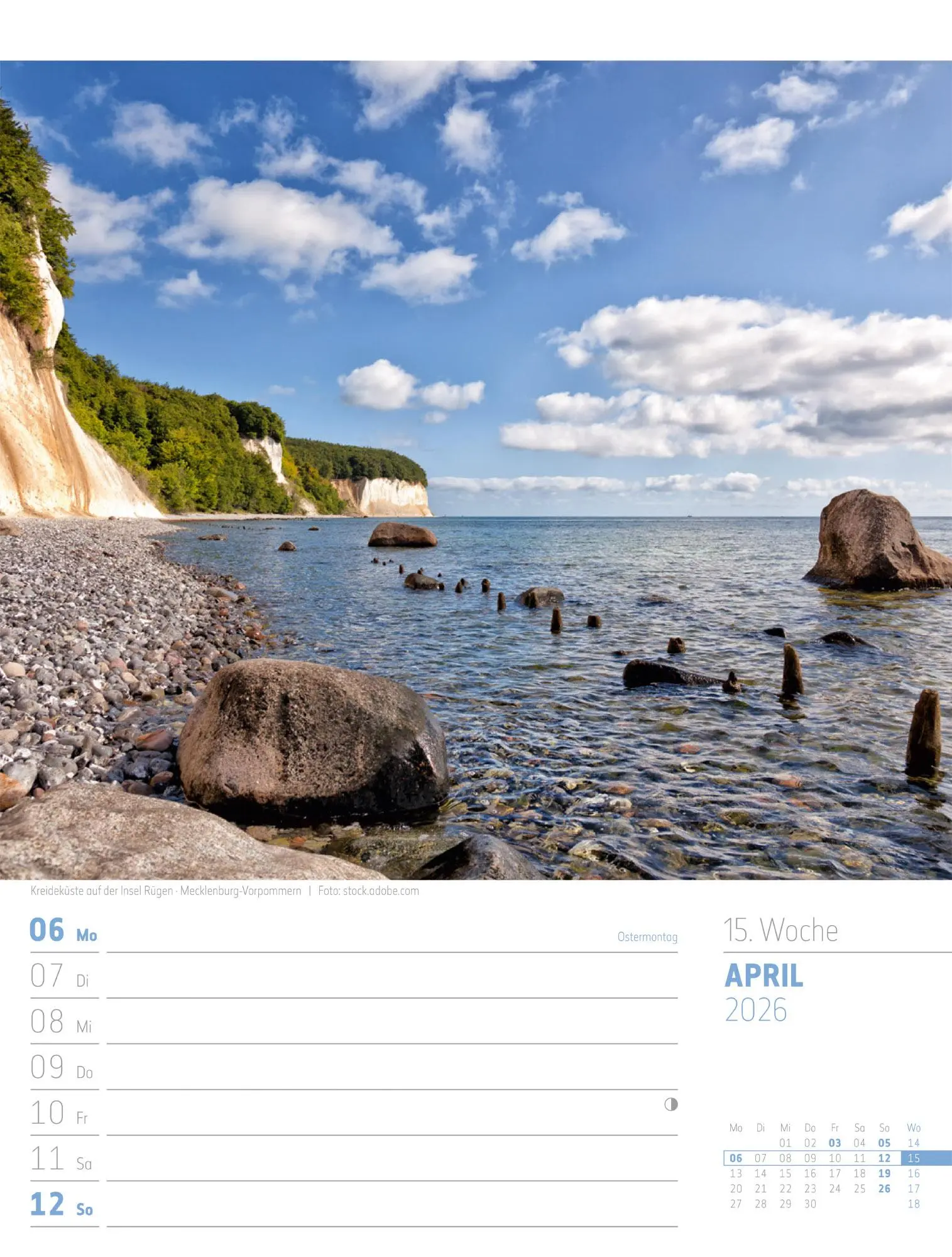 Bild: 9783838436272 | Abenteuer Deutschland - Naturparadiese Wochenplaner Kalender 2026