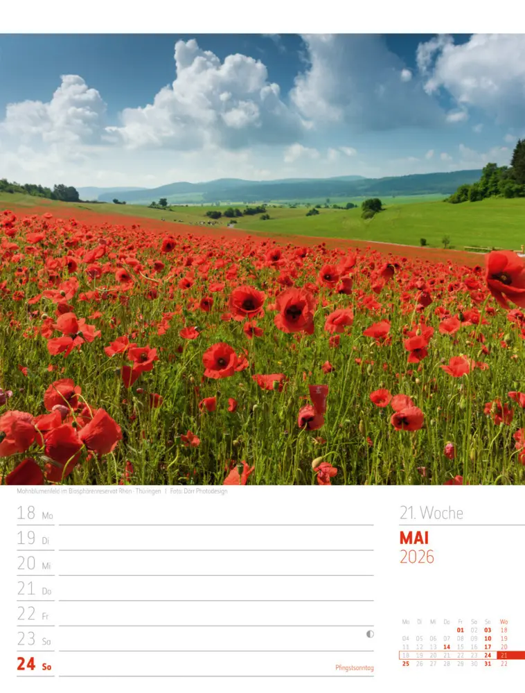 Bild: 9783838436272 | Abenteuer Deutschland Wochenplaner Kalender 2026 Naturparadiese | GmbH