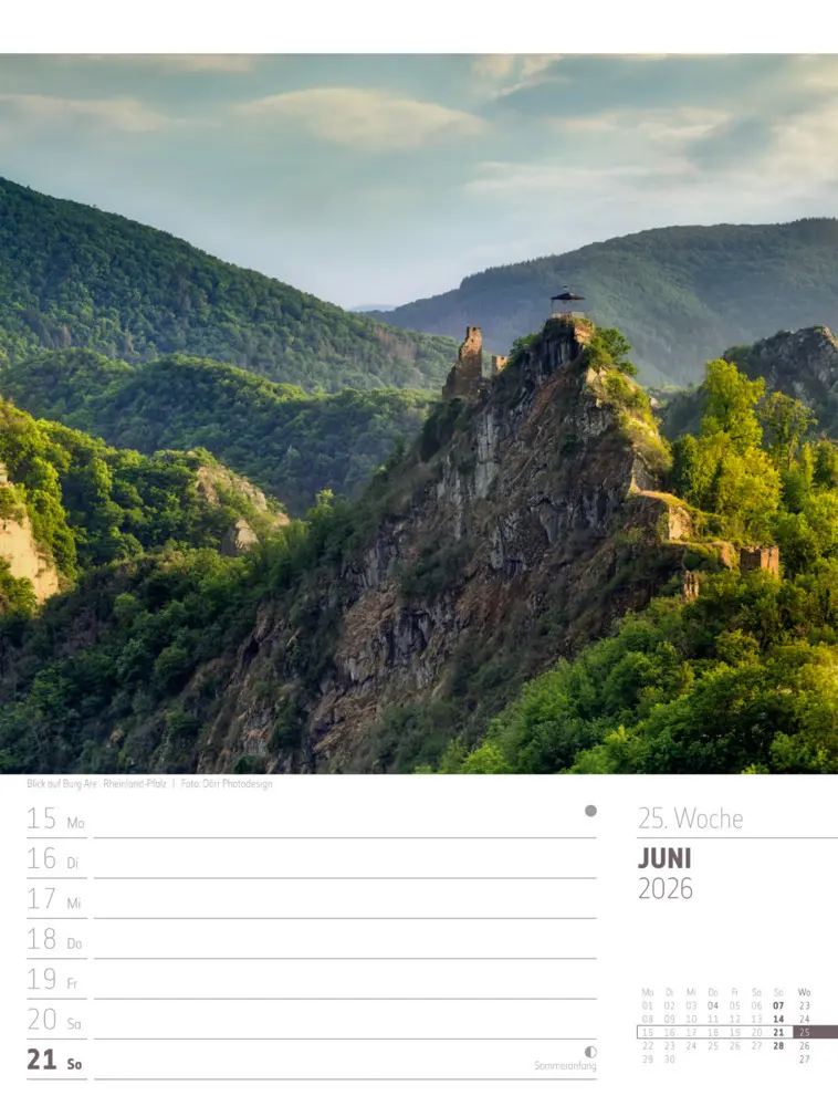 Bild: 9783838436272 | Abenteuer Deutschland Wochenplaner Kalender 2026 Naturparadiese | GmbH