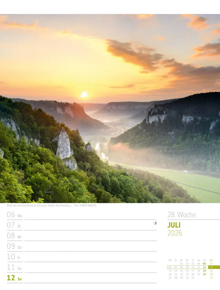 Bild: 9783838436272 | Abenteuer Deutschland Wochenplaner Kalender 2026 Naturparadiese | GmbH