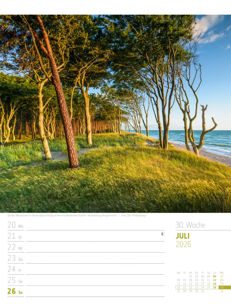 Bild: 9783838436272 | Abenteuer Deutschland Wochenplaner Kalender 2026 Naturparadiese | GmbH