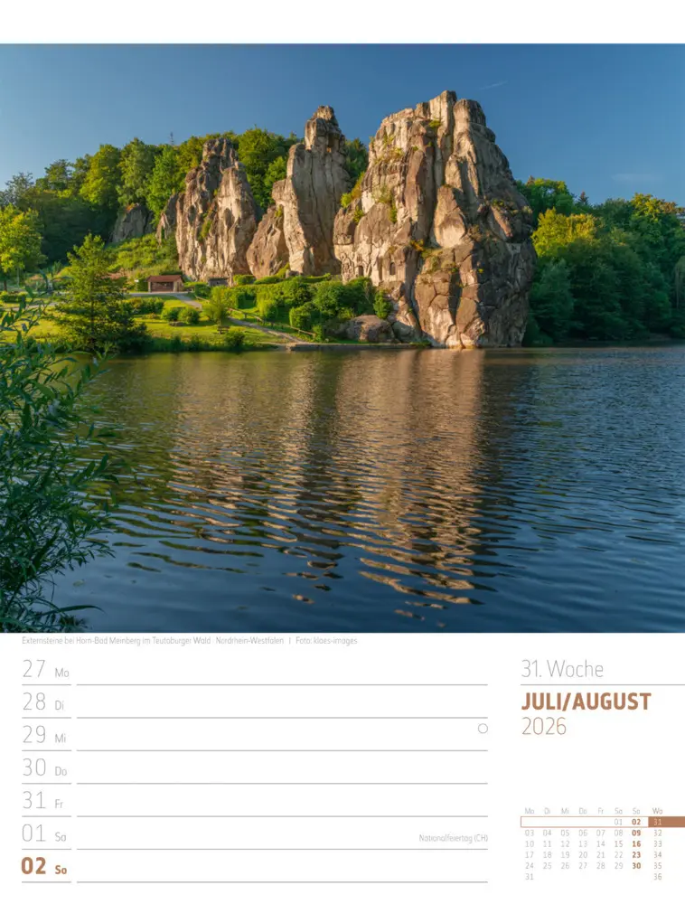 Bild: 9783838436272 | Abenteuer Deutschland Wochenplaner Kalender 2026 Naturparadiese | GmbH