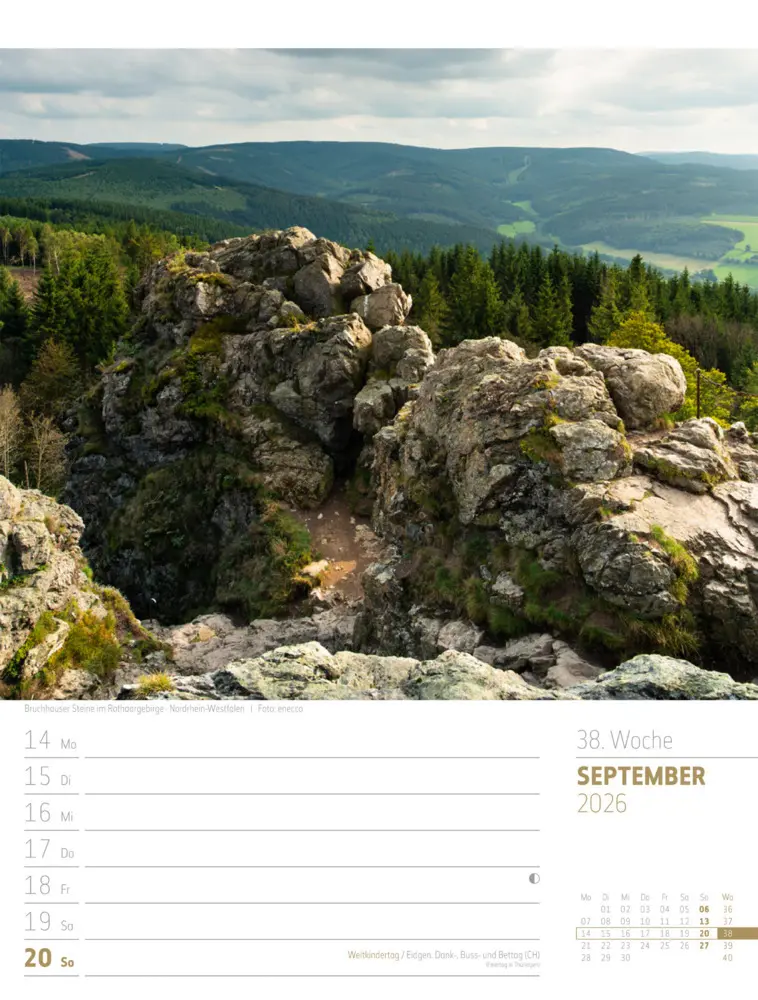 Bild: 9783838436272 | Abenteuer Deutschland Wochenplaner Kalender 2026 Naturparadiese | GmbH