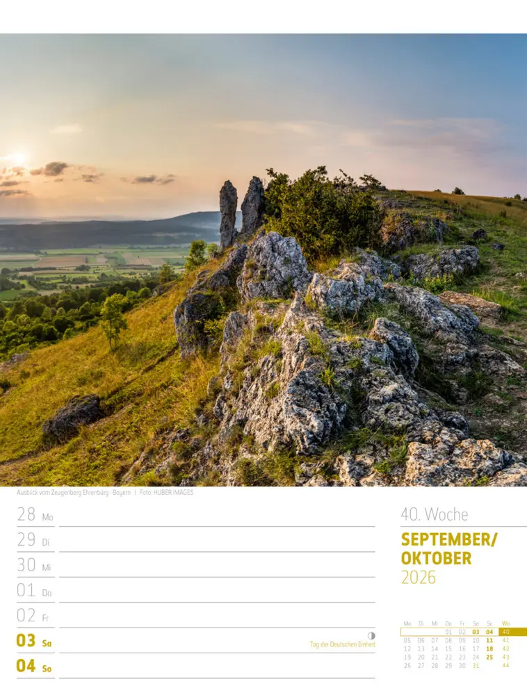 Bild: 9783838436272 | Abenteuer Deutschland Wochenplaner Kalender 2026 Naturparadiese | GmbH