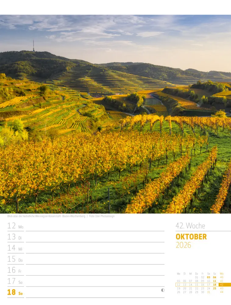 Bild: 9783838436272 | Abenteuer Deutschland Wochenplaner Kalender 2026 Naturparadiese | GmbH