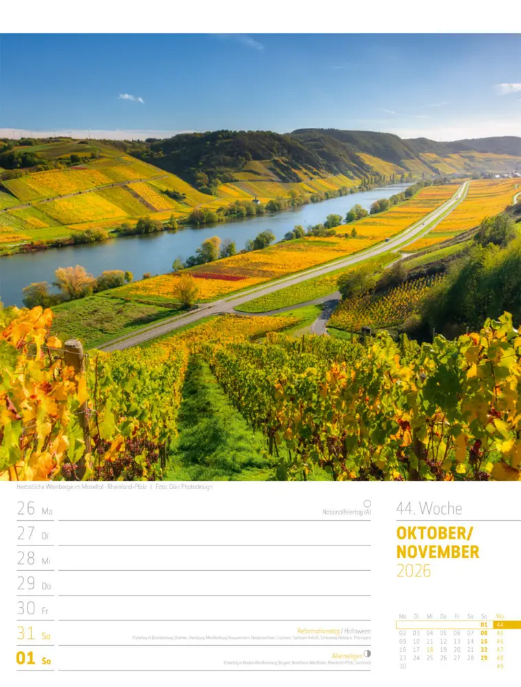 Bild: 9783838436272 | Abenteuer Deutschland Wochenplaner Kalender 2026 Naturparadiese | GmbH