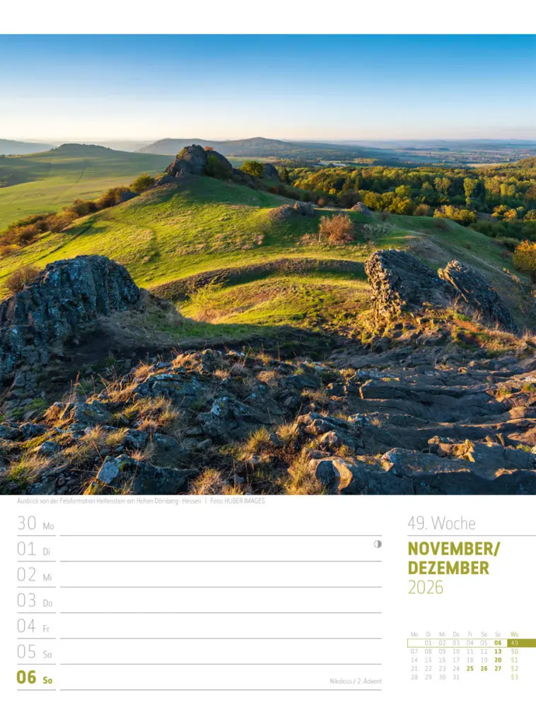 Bild: 9783838436272 | Abenteuer Deutschland Wochenplaner Kalender 2026 Naturparadiese | GmbH