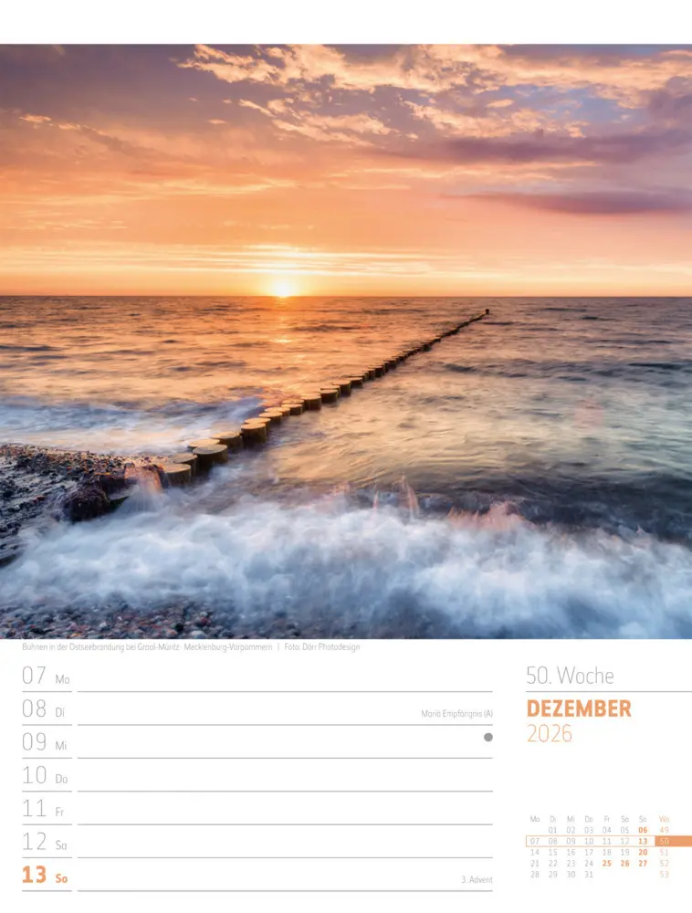 Bild: 9783838436272 | Abenteuer Deutschland Wochenplaner Kalender 2026 Naturparadiese | GmbH