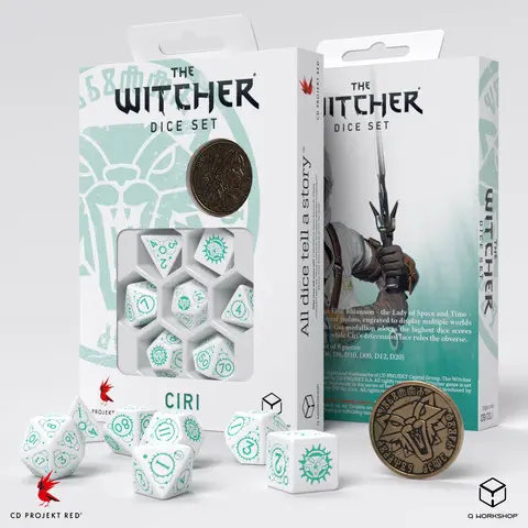 Cover: 5907699496372 | The Witcher Dice Set. Ciri - The Law of Surprise | Q-Workshop