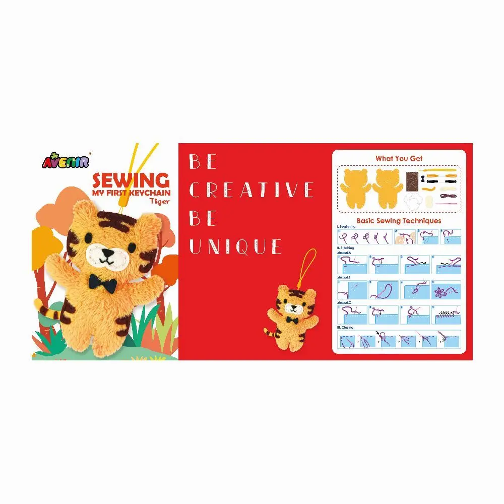 Bild: 6920773316372 | AVENIR,Nähset Schlüsselanhänger Tiger | 6301637 | 2023 | AVENIR