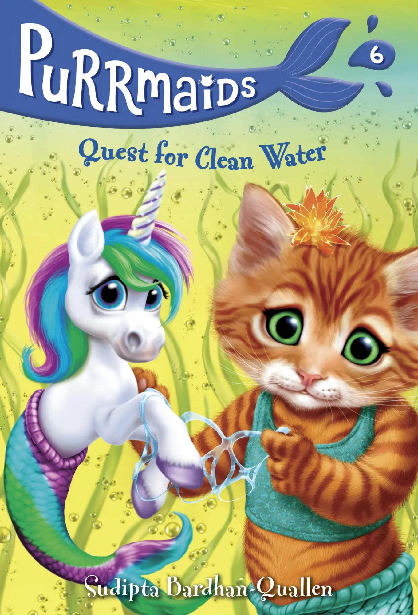 Cover: 9780525646372 | Purrmaids #6: Quest For Clean Water | Sudipta Bardhan-Quallen | Buch