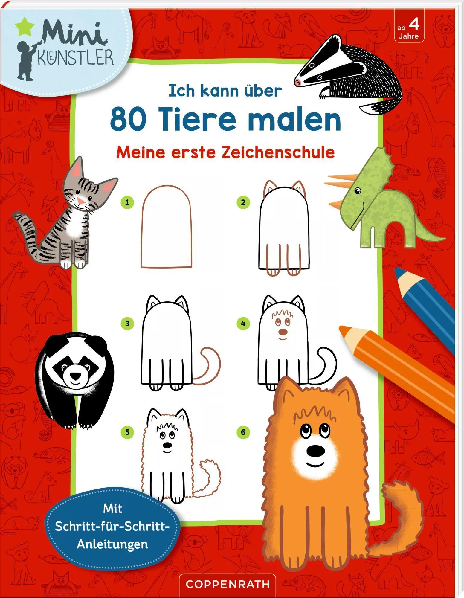 Cover: 9783649646372 | Ich kann über 80 Tiere malen | Meine erste Zeichenschule | Fellah
