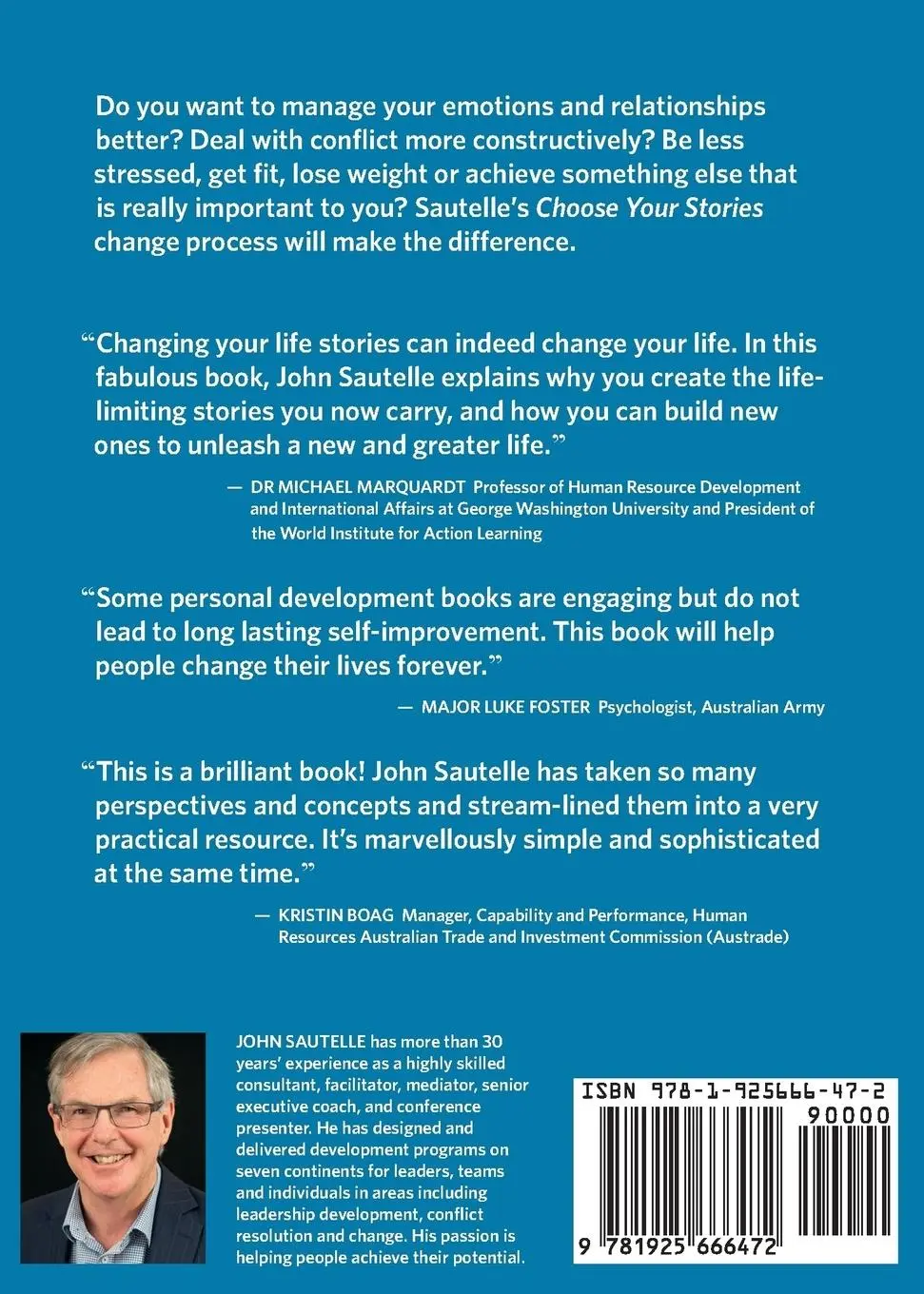 Rückseite: 9781925666472 | Choose Your Stories, Change Your Life | John Sautelle | Taschenbuch