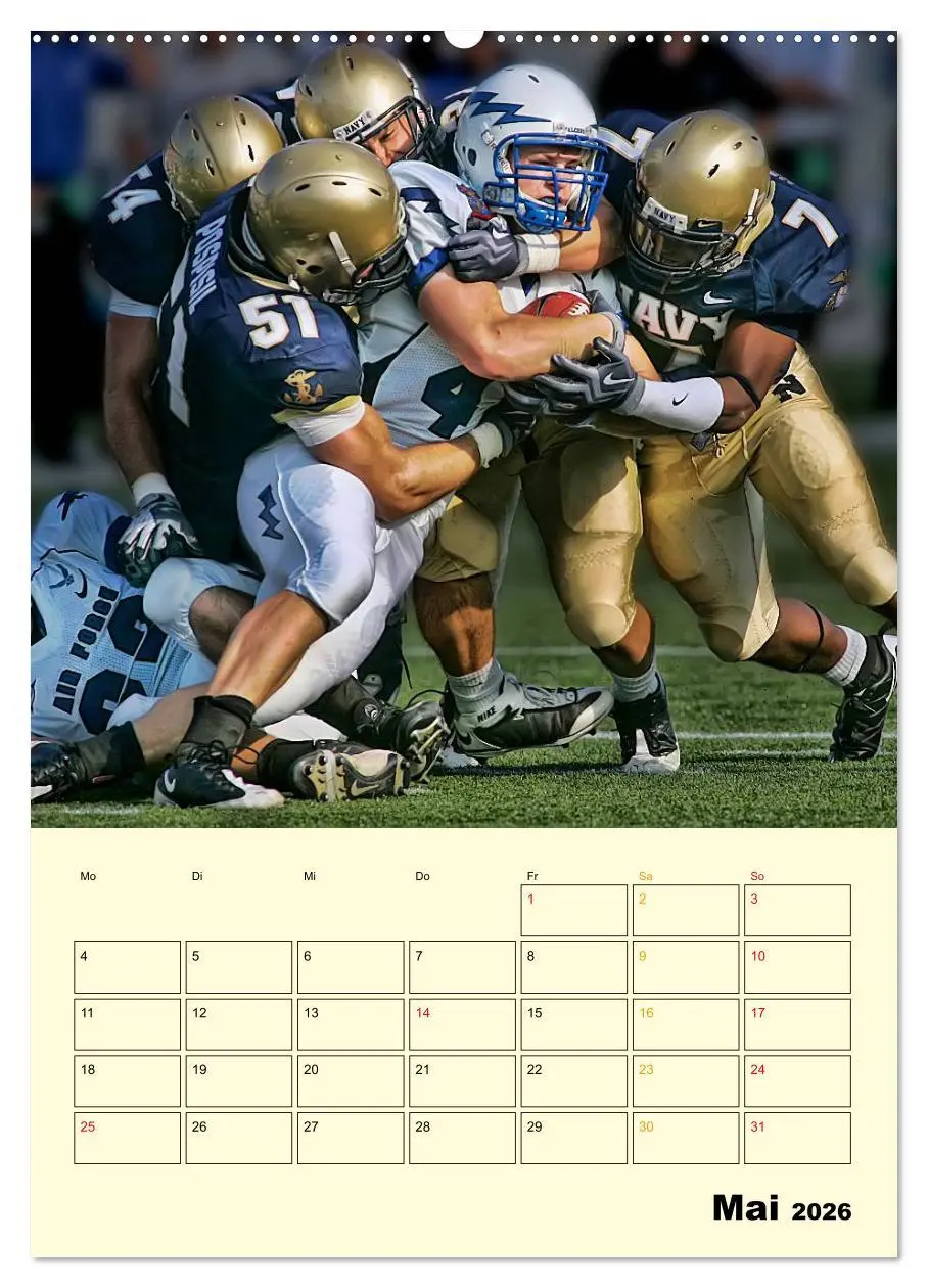 Bild: 9783516426472 | American Football, Team-Arbeit (hochwertiger Premium Wandkalender...