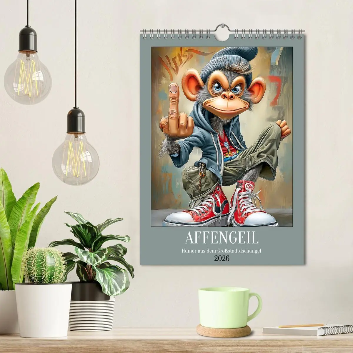 Bild: 9783516736472 | Affengeil. Humor aus dem Großstadtdschungel (Wandkalender 2026 DIN...
