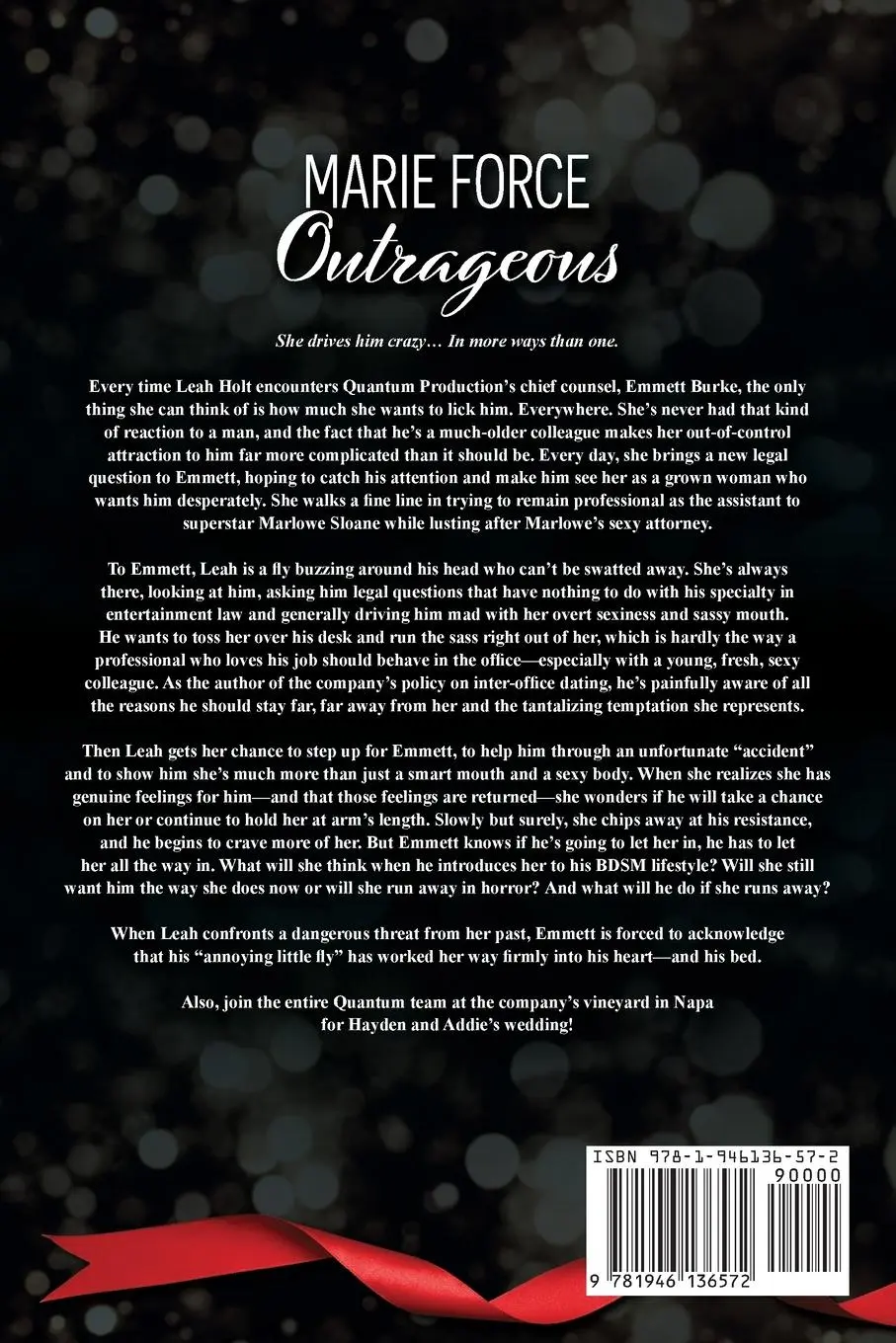 Rückseite: 9781946136572 | Outrageous | A Quantum Novel | Marie Force | Taschenbuch | Englisch