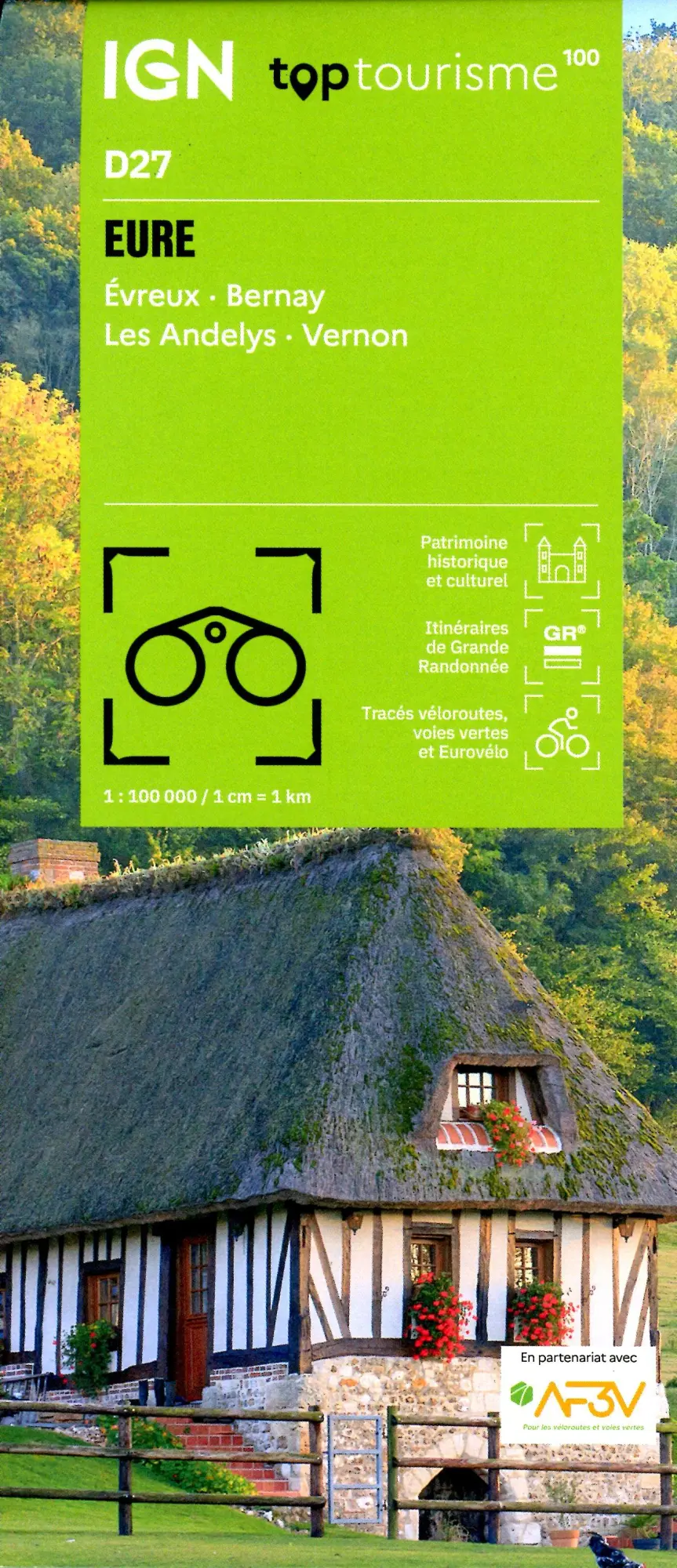 Cover: 9782758556572 | Eure Évreux Bernay | (Land-)Karte | IGN Top 100 départemental | 2025