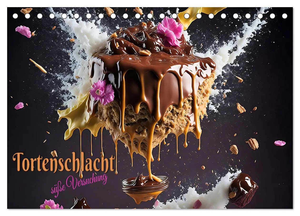 Cover: 9783457496572 | Tortenschlacht - süße Versuchung (Tischkalender 2026 DIN A5 quer),...