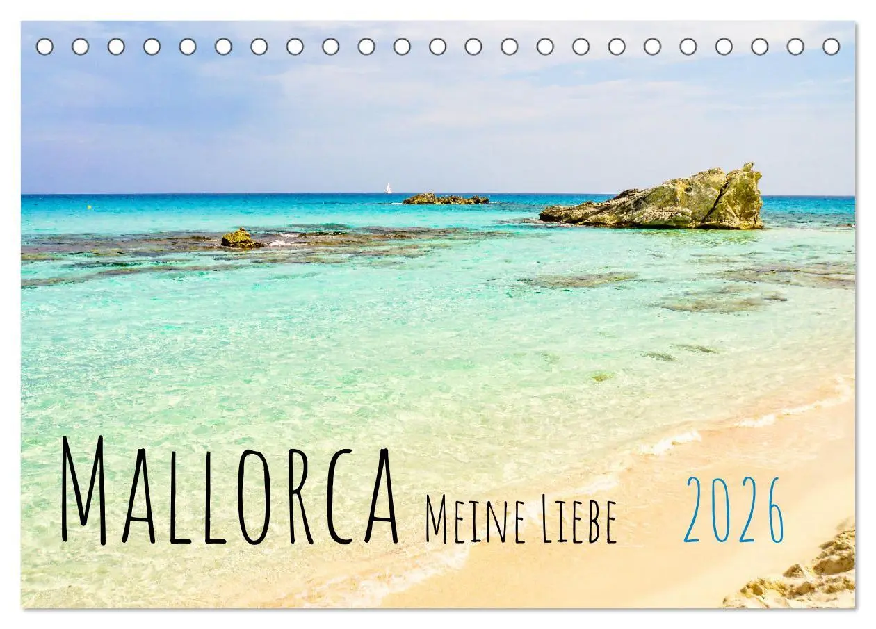 Cover: 9783457636572 | Mallorca Meine Liebe (Tischkalender 2026 DIN A5 quer), CALVENDO...