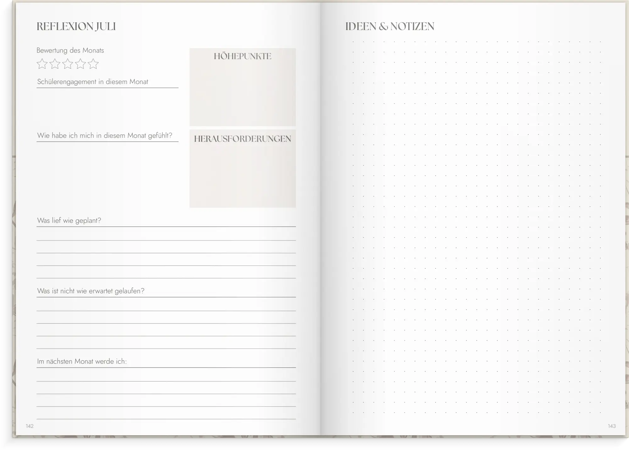 Bild: 7340188006672 | Burde Lehrerplaner Blumen 2025/2026 | Taschenbuch | 176 S. | Deutsch