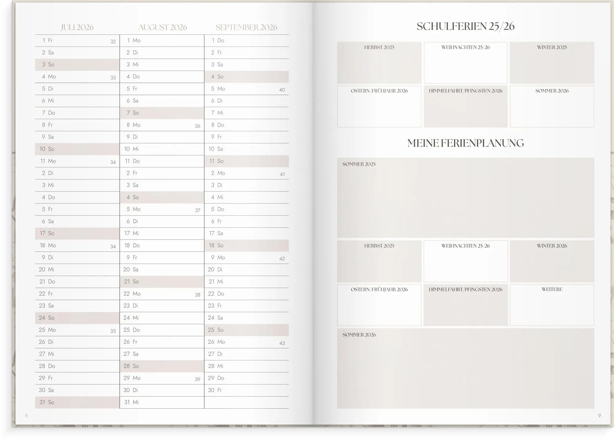 Bild: 7340188006672 | Burde Lehrerplaner Blumen 2025/2026 | Taschenbuch | 176 S. | Deutsch