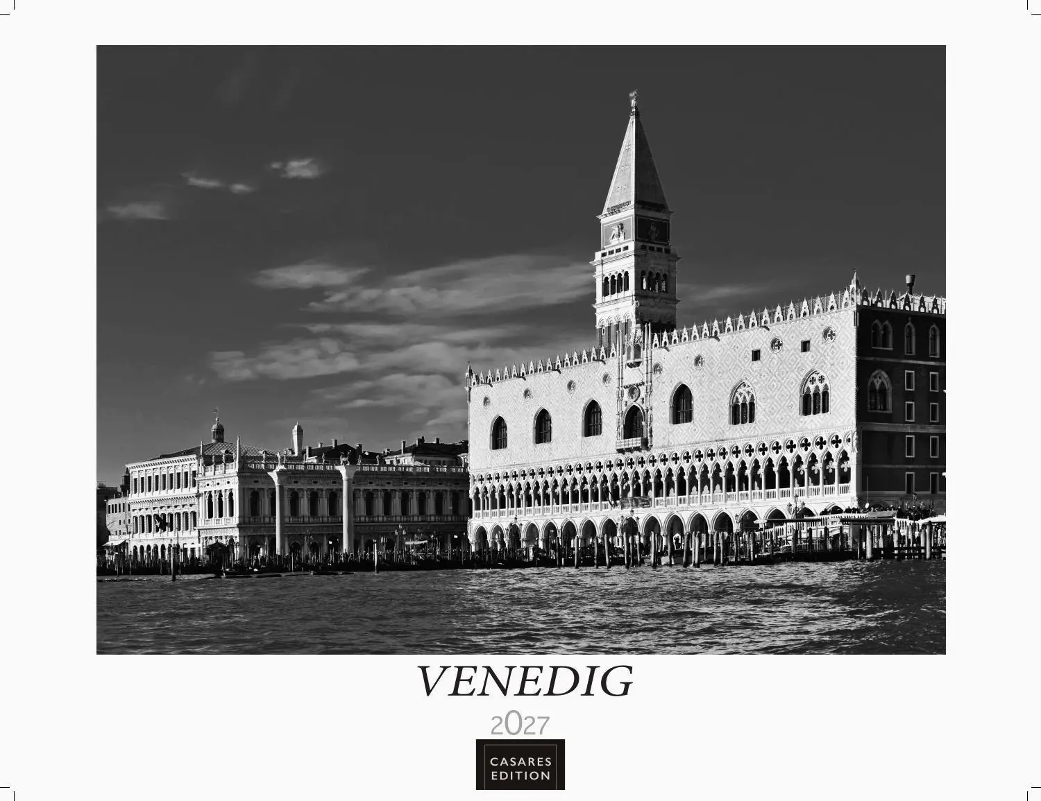 Cover: 9781835246672 | Venedig Kalender 2027 schwarz weiss - Wandkalender Fotokalender...
