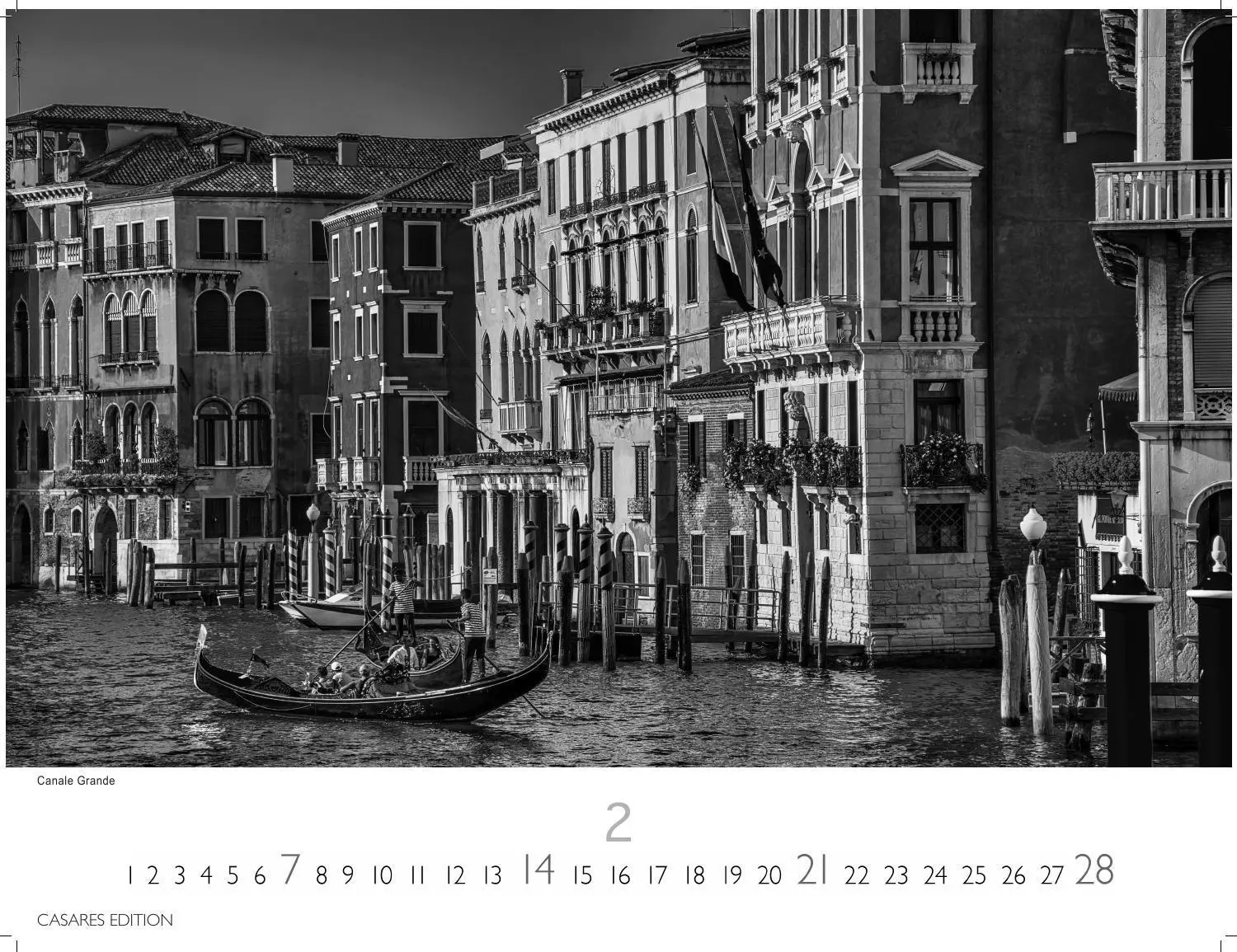 Bild: 9781835246672 | Venedig Kalender 2027 schwarz weiss - Wandkalender Fotokalender...