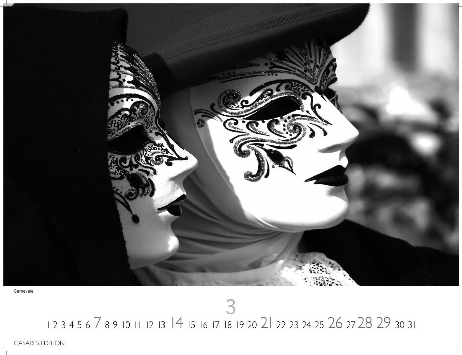 Bild: 9781835246672 | Venedig Kalender 2027 schwarz weiss - Wandkalender Fotokalender...