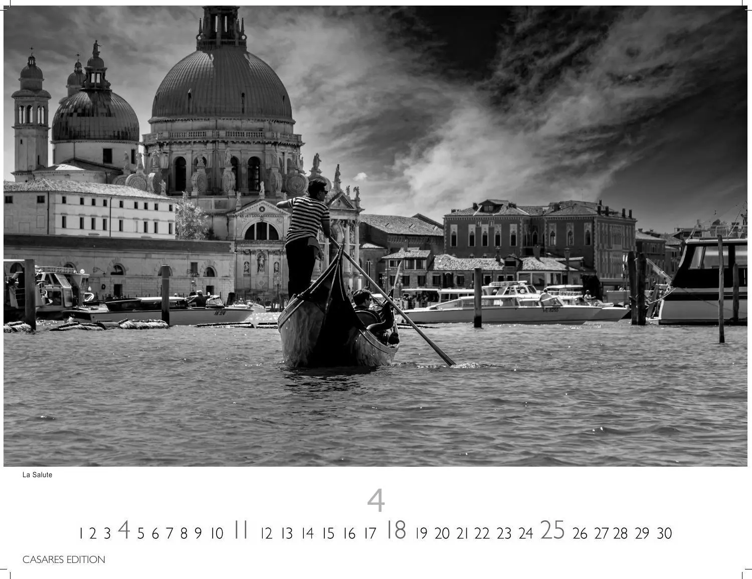 Bild: 9781835246672 | Venedig Kalender 2027 schwarz weiss - Wandkalender Fotokalender...