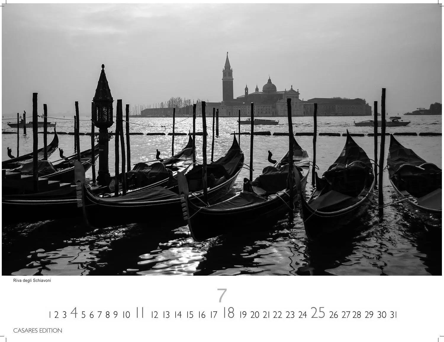 Bild: 9781835246672 | Venedig Kalender 2027 schwarz weiss - Wandkalender Fotokalender...