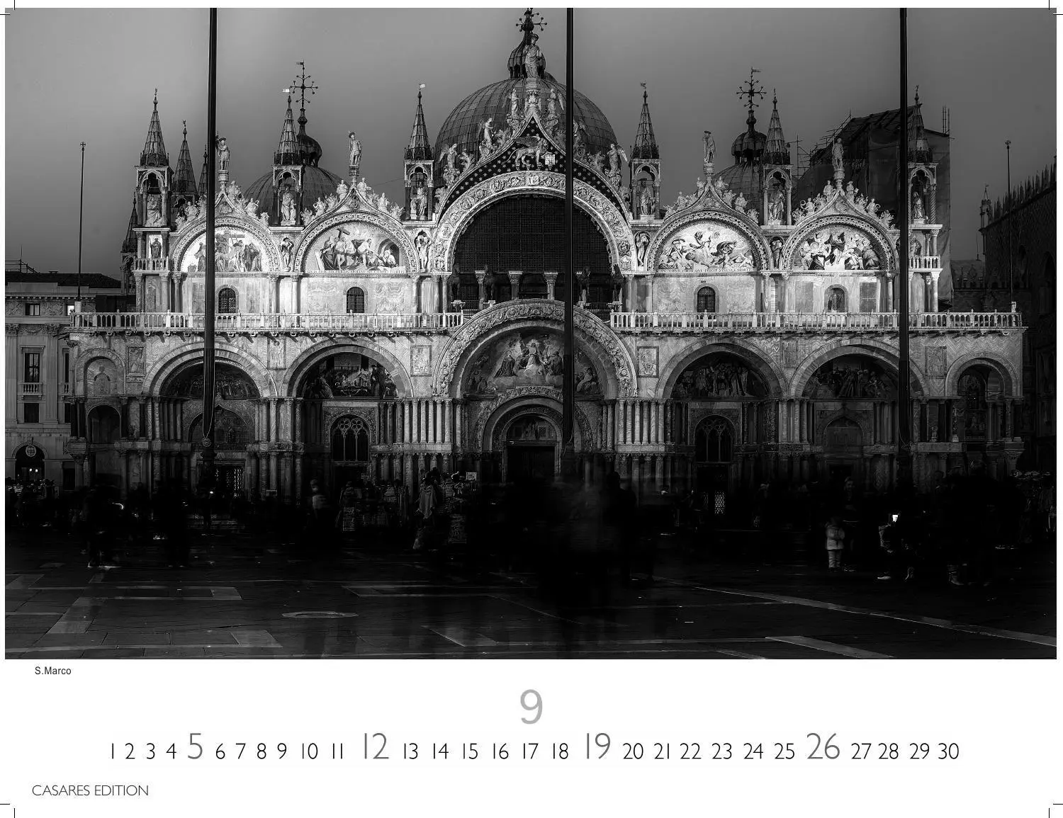 Bild: 9781835246672 | Venedig Kalender 2027 schwarz weiss - Wandkalender Fotokalender...
