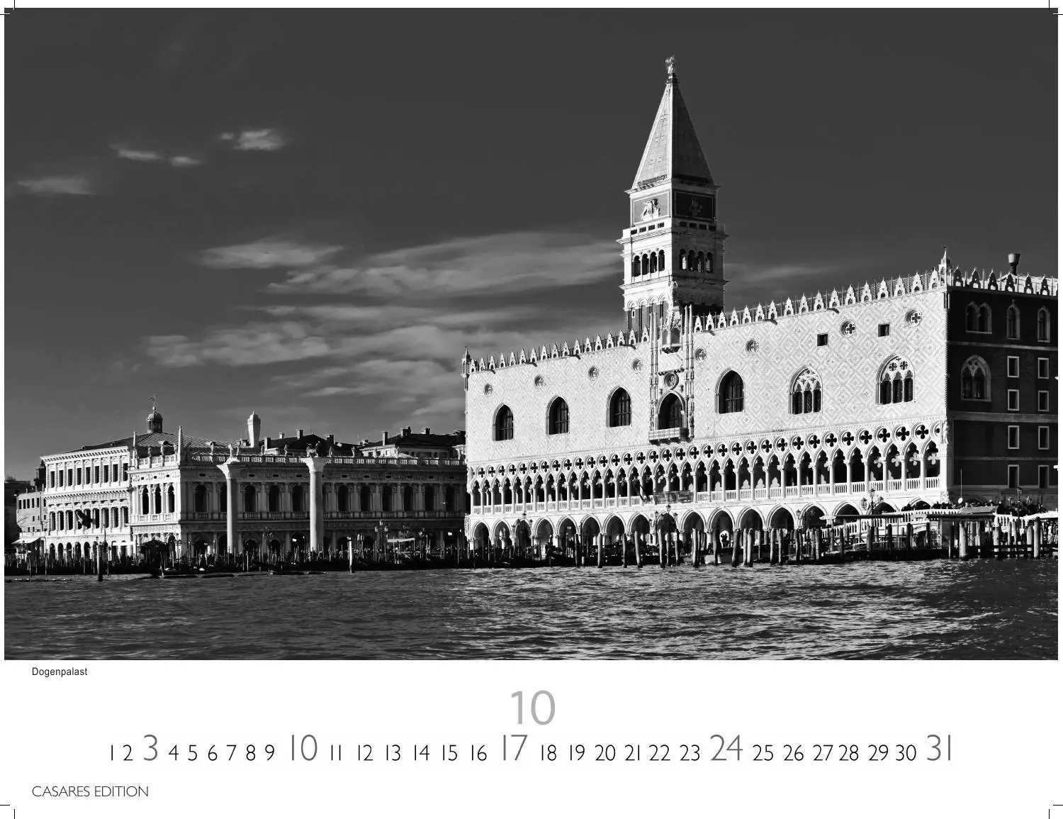Bild: 9781835246672 | Venedig Kalender 2027 schwarz weiss - Wandkalender Fotokalender...