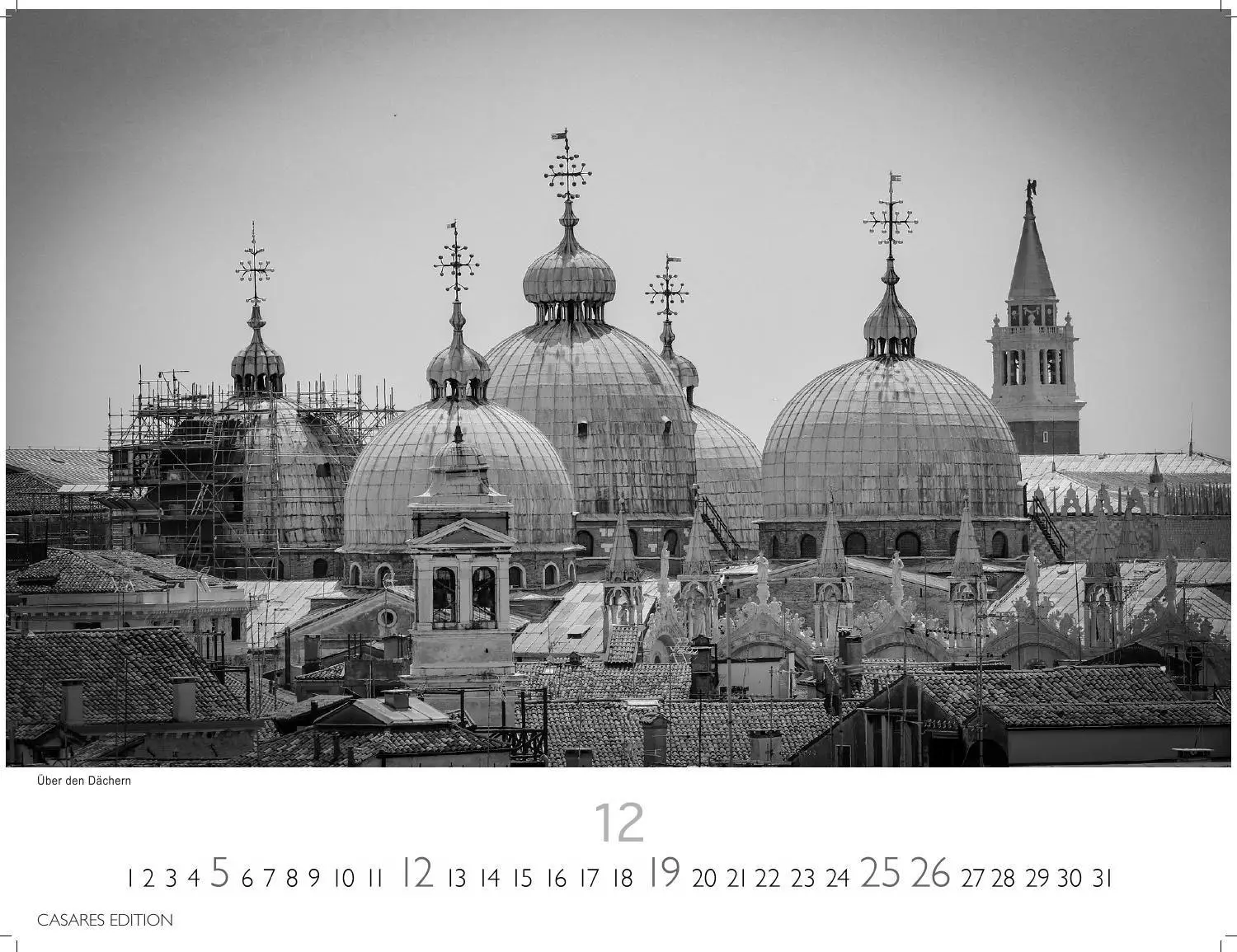 Bild: 9781835246672 | Venedig Kalender 2027 schwarz weiss - Wandkalender Fotokalender...