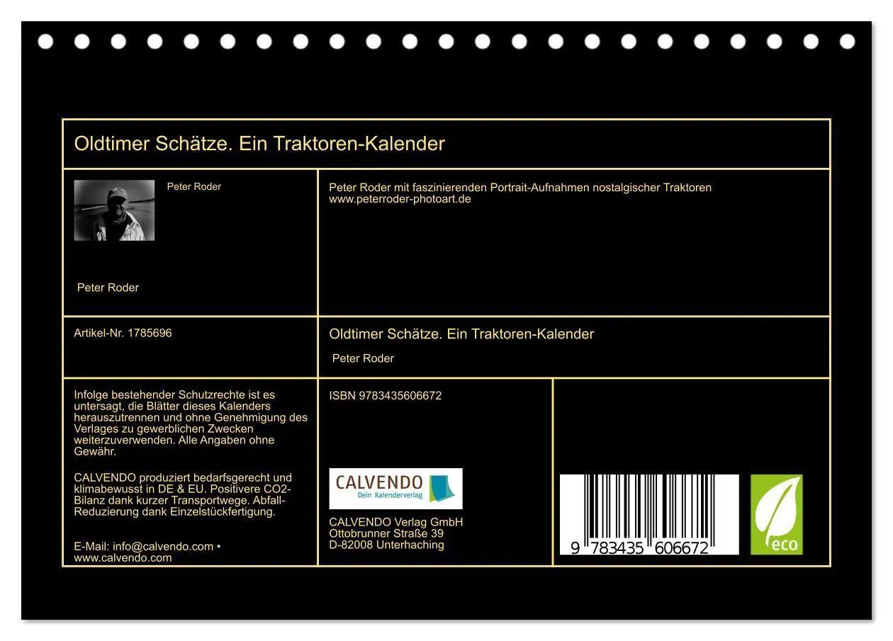 Bild: 9783435606672 | Oldtimer Schätze. Ein Traktoren-Kalender (Tischkalender 2025 DIN A5...