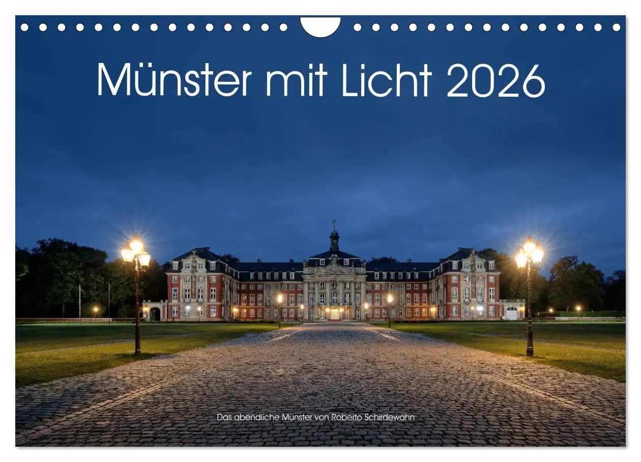 Cover: 9783457936672 | Münster mit Licht (Wandkalender 2026 DIN A4 quer), CALVENDO...