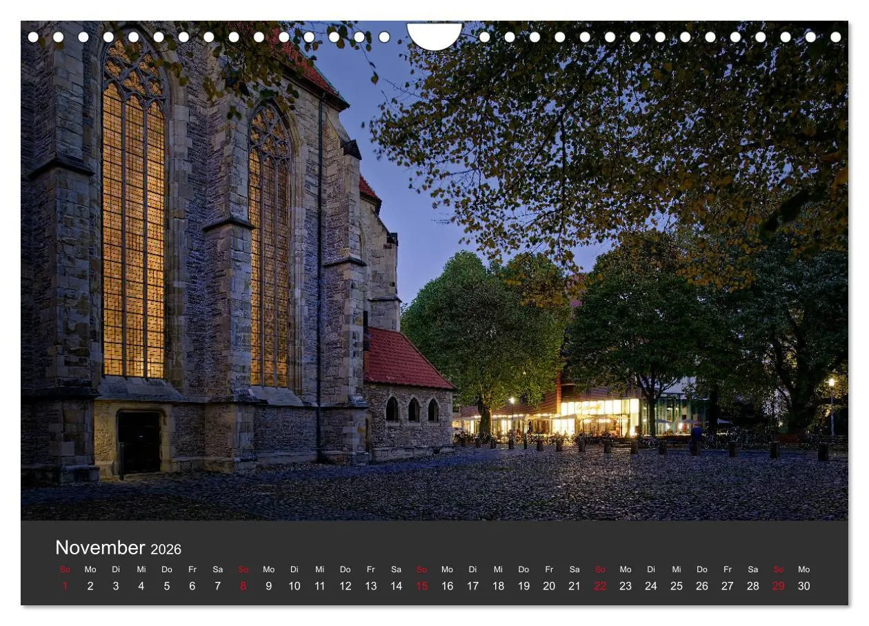 Bild: 9783457936672 | Münster mit Licht (Wandkalender 2026 DIN A4 quer), CALVENDO...