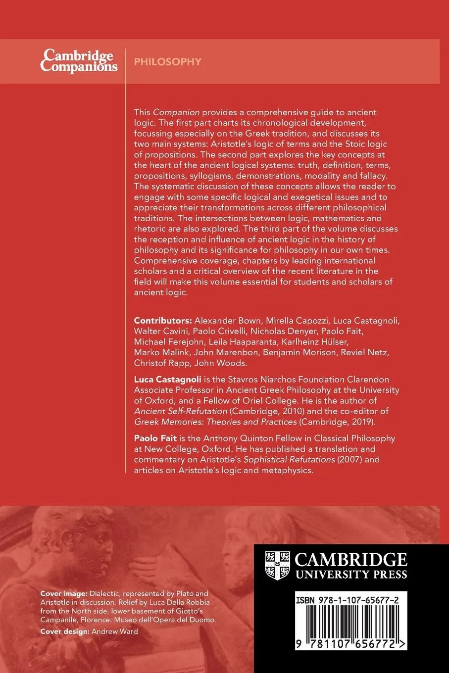 Rückseite: 9781107656772 | The Cambridge Companion to Ancient Logic | Luca Castagnoli (u. a.)