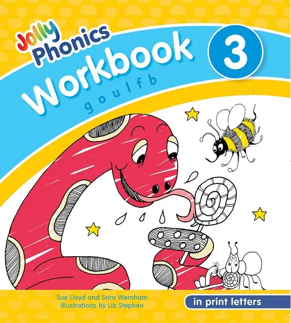 Cover: 9781844146772 | Jolly Phonics Workbook 3 | In Print Letters (American English Edition)