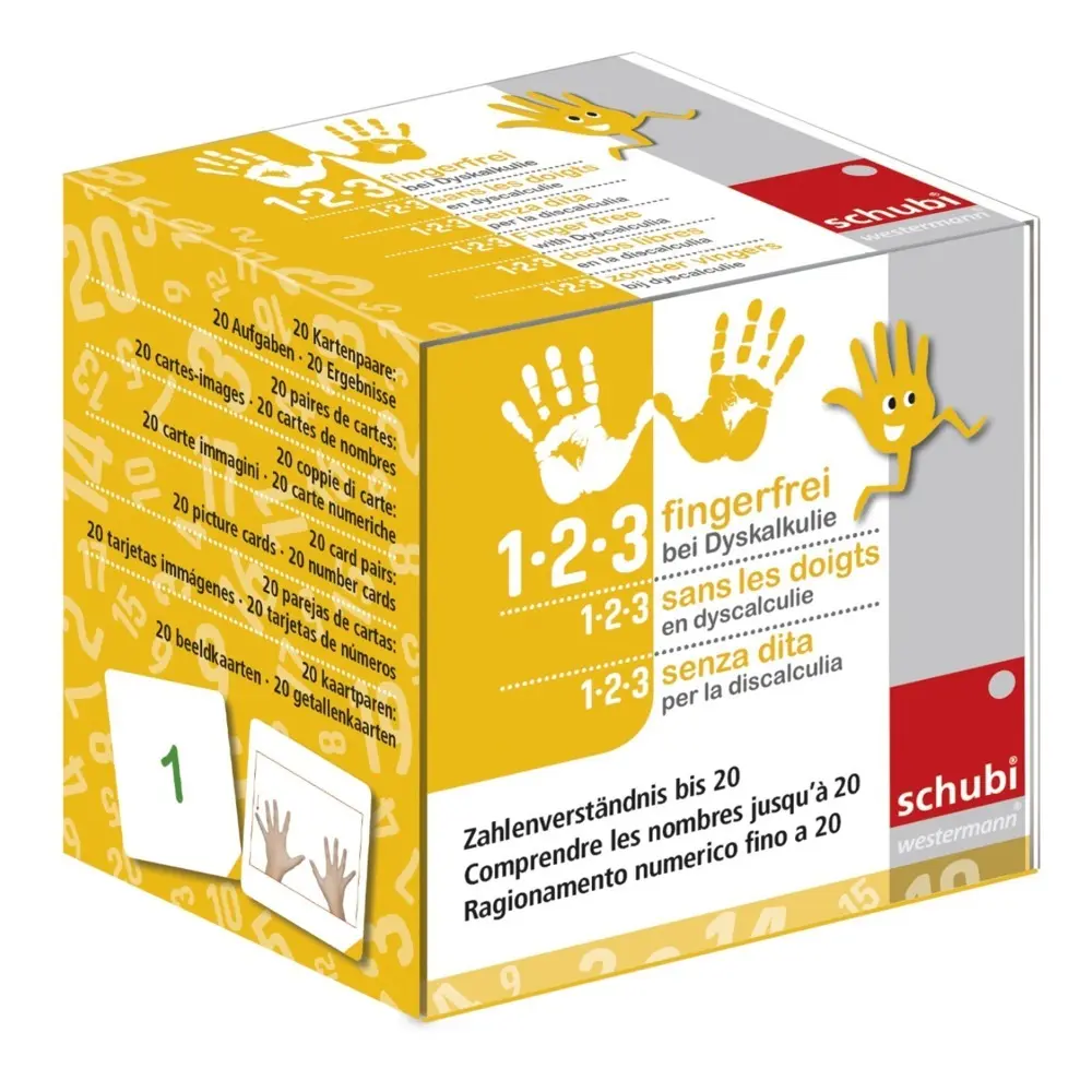 Cover: 9783039766772 | 1-2-3 fingerfrei bei Dyskalkulie 1 | Zahlenverständnis bis 20 | Box