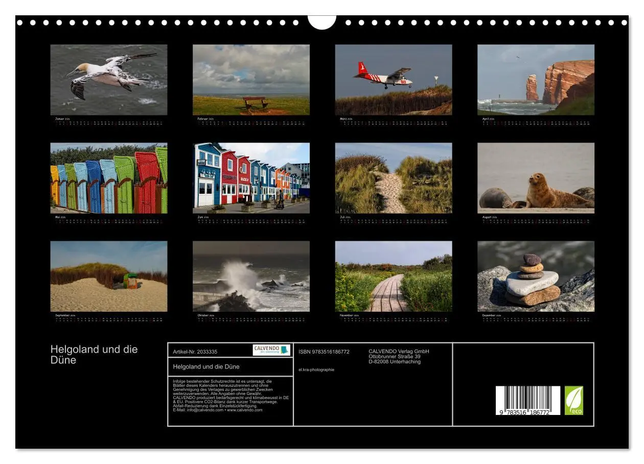 Bild: 9783516186772 | Helgoland und die Düne (Wandkalender 2026 DIN A3 quer), CALVENDO...