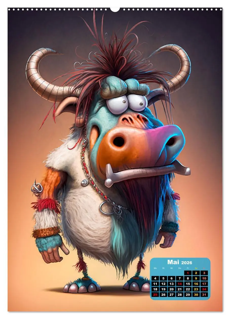 Bild: 9783516326772 | FETZIG EXOTISCH (Wandkalender 2026 DIN A2 hoch), CALVENDO...