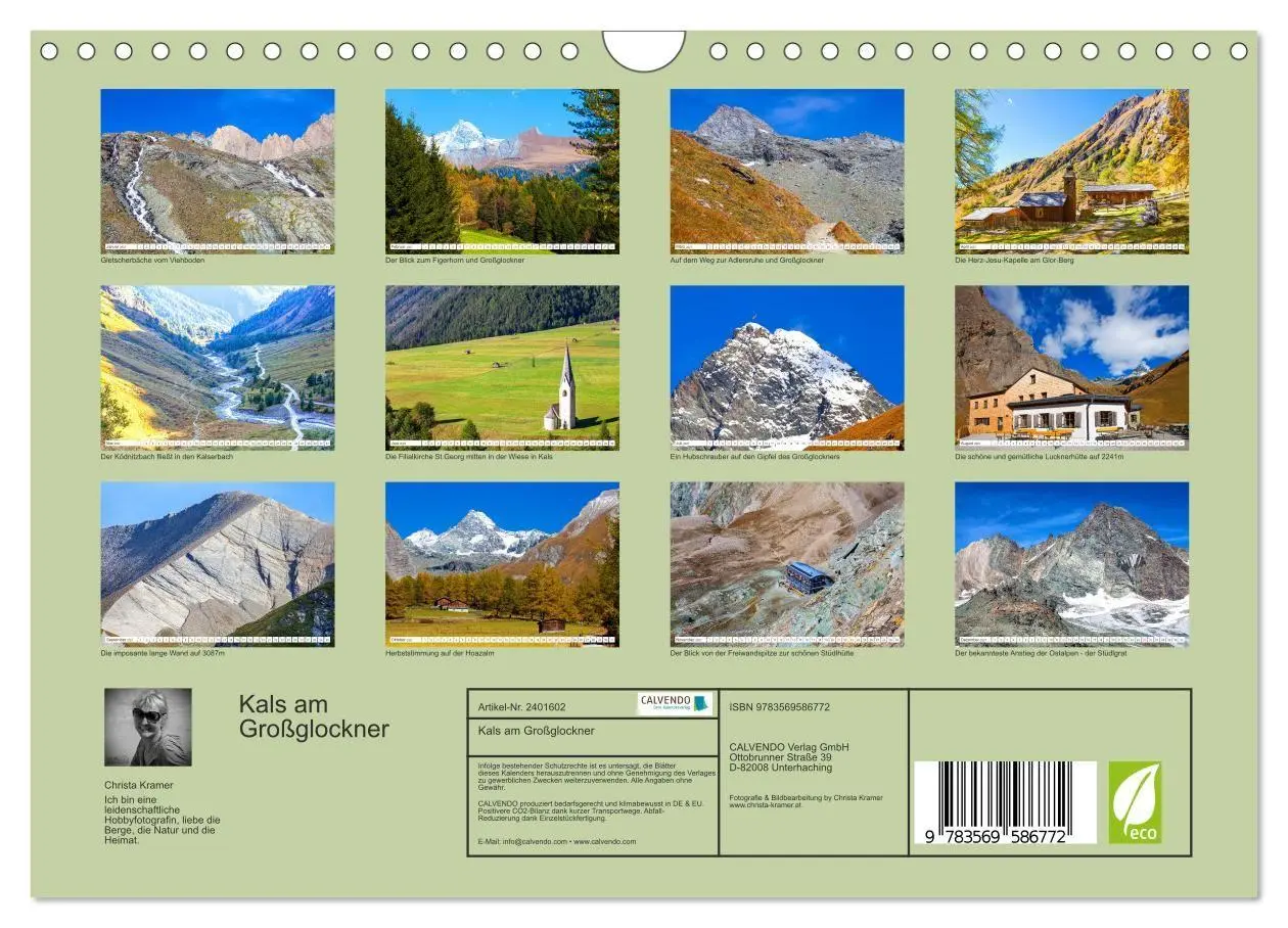 Bild: 9783569586772 | Kals am Großglockner (Wandkalender 2027 DIN A4 quer), CALVENDO...